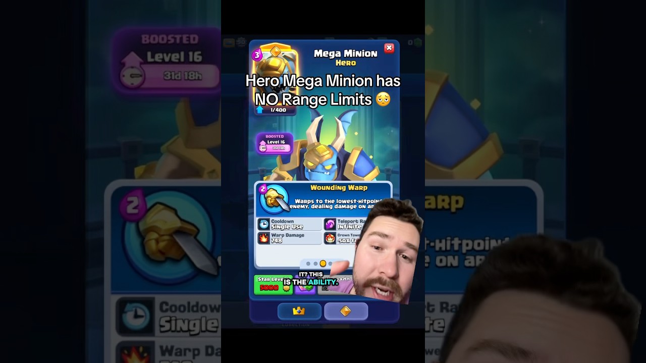 Hero Mega Minion has INFINITE Range 🫩🥀