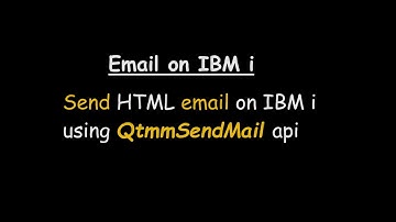 Using QtmmSendMail  to send email in RPG