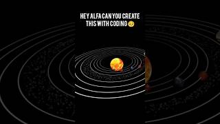 Build solar system using html css & js#codewithalfa #learntocode #codelife #css #trendingshorts