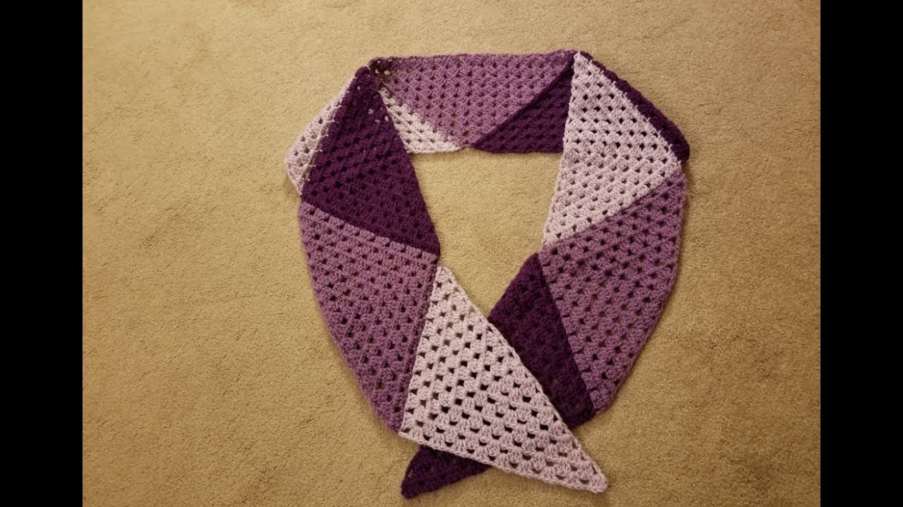 The Topsy Turvy Triangle Scarf Crochet Tutorial!