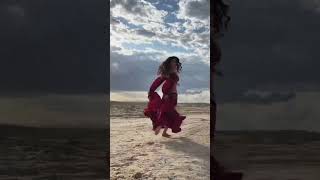 Эстетический переход: я танцую на пляже 😍🥵 #fyp #bellydance #arabicmusic