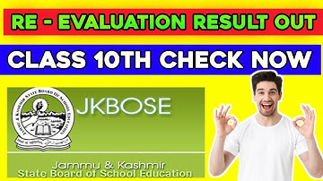 Re-Evaluation Result Class 10th Out | Big Update Jk Bose