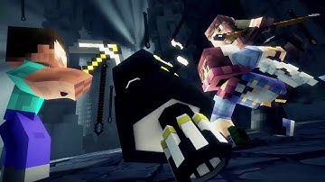 Minecraft   ♫Super Hero♫ Cuộc Chiến Giữa Herobrine Vietsub ANIMATION