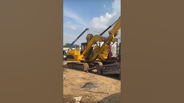 Mini Piling Equipment Climbing the Ramp #shorts #diy #machinery #video #viral