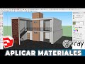 🔴Como APLICAR MATERIALES vray en SKETCHUP🔴