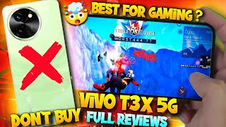 Vivo T3x 5G 🔥 Don't buy full reviews 🤯 || free fire gaming test😱 Red War