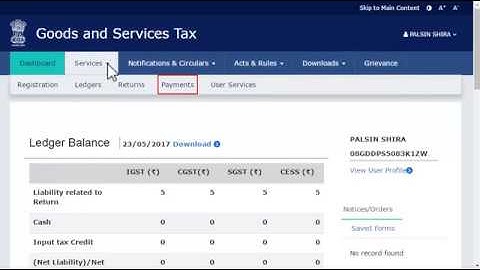 GSTN Official Guide for Generating Challan and making GST Payments