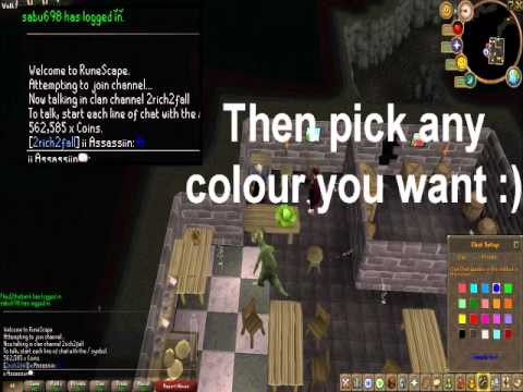 RuneScape | How to change Clan/Private Message colours