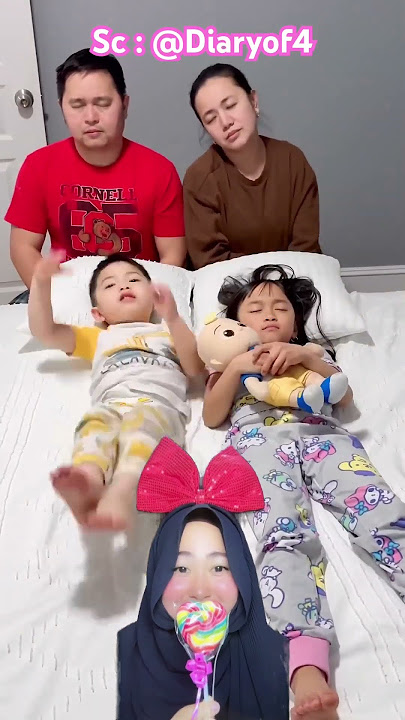 Kakak dan adek rebutan coco melon saat tidur ⁉️😬 @Diaryof4 #shorts #funny #dubbing