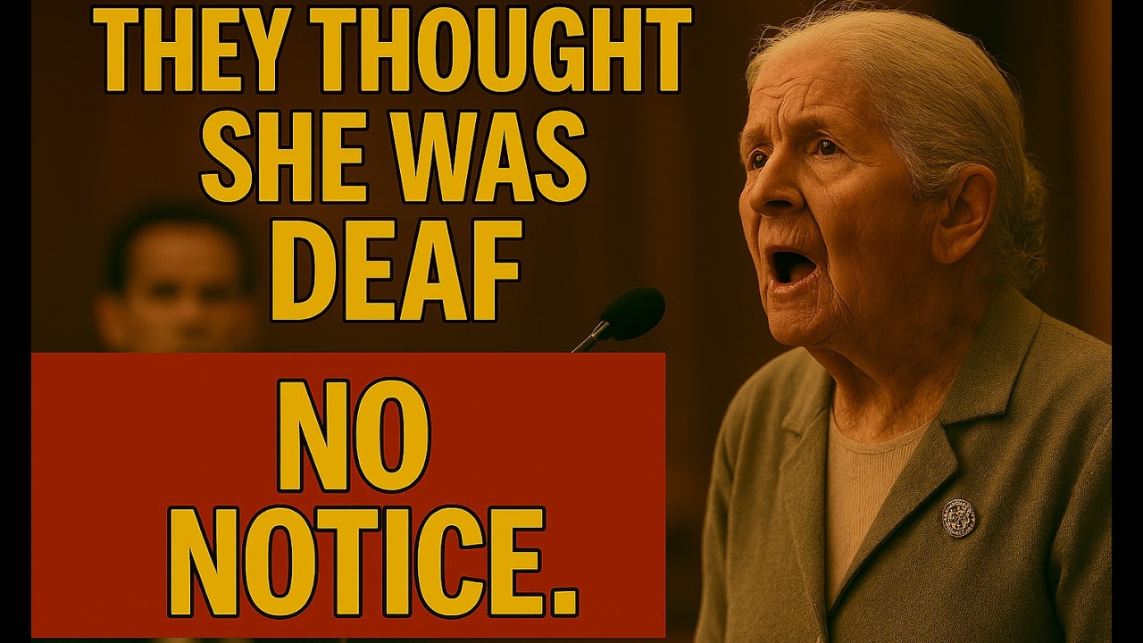 They Mocked the Deaf Grandma… Until She Said “No Notice”