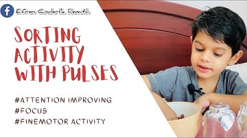 Sorting activity with pulses: #attention improving #focus #finemotor activity