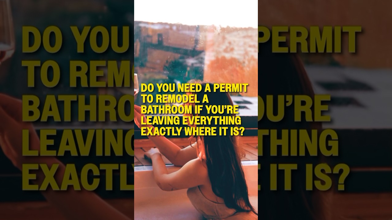 Do You Need A Permit To Remodel A Bathroom If Everything Stays? Tampa Contractor Answers!