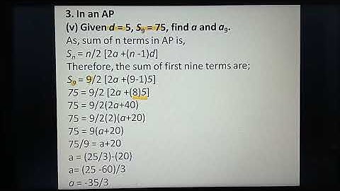 #ncertmath #arithmeticprogression #chapter5#exercise5.3#question3#partv