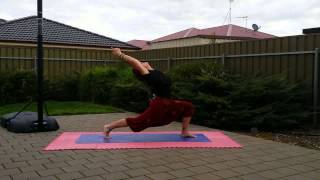 Day 11 Challenge online personal trainer - Lunge Pose & Upward Plank pose