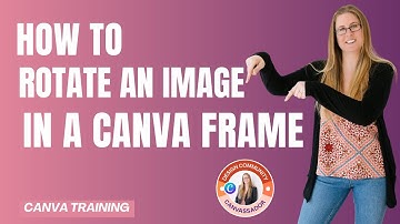 ROTATING IMAGES IN FRAMES IN CANVA #canva #createoncanva #canvassador