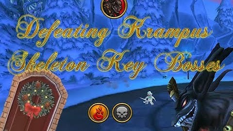 Wizard101 : Defeating Krampus - Skeleton Key Bosses - Yuletide Dungeon