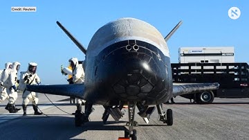Unmanned U.S. Air Force space plane lands after secret, 2-year mission