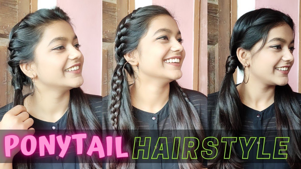 Two braids with curly baby hair for black women | Two ponytail hairstyles,  Natural hair styles, Sleek ponytail hairstyles