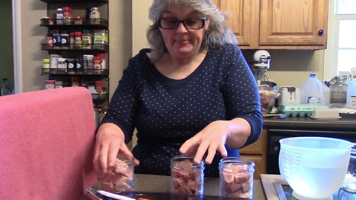 How to pressure can ham chunks