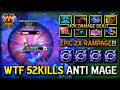 WTF 52KILLS LATE GAME RAID BOSS ANTI MAGE | 147K DAMAGE DEALT EPIC 2X RAMPAGES | INTENSE BATTLE DOTA