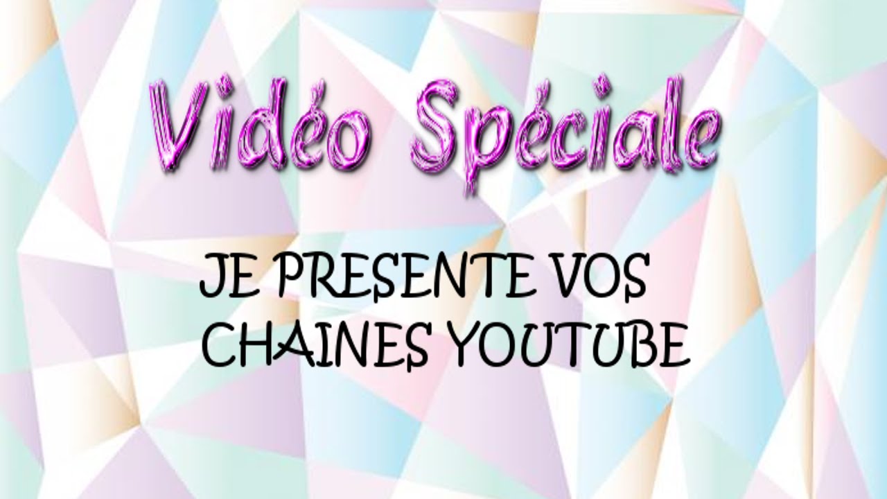 INSCRIPTION | Je présente vos Chaînes YouTube #00 - YouTube