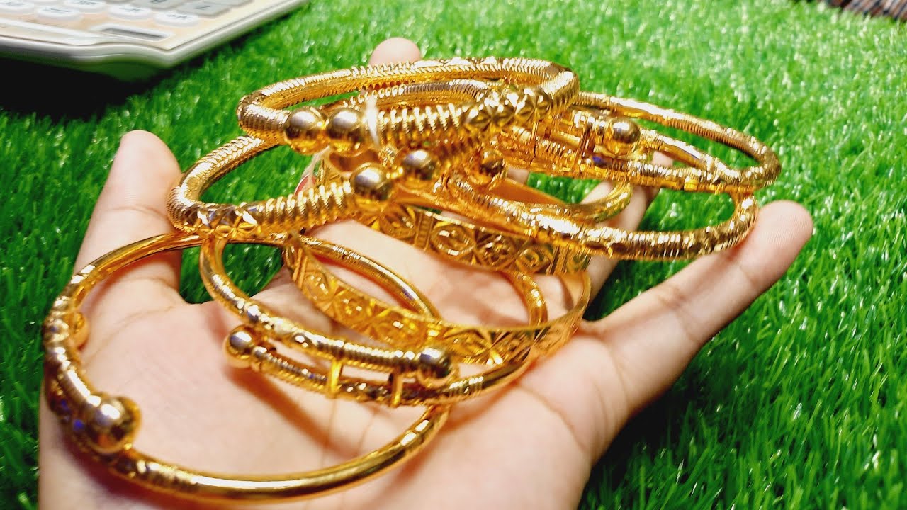 সোনার হালকা বালা রুলি দাম ও কালেকশন/gold bangle bala ruli price bd ...