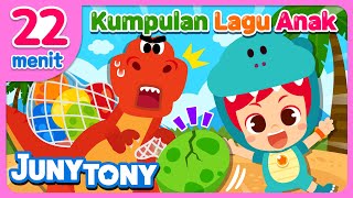 🦖🦕 Kumpulan Lagu Dinosaurus | Lagu Anak Anak | Kartun Anak | JunyTony Bahasa Indonesia