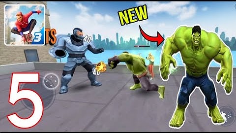 Spider Fighter 3 Gameplay Walkthrough - Part 5 | Spiderman Hulk Gameplay (Android, iOS)