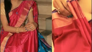 Learn Saree Wearing With Heels & Walk On Stairs How To Weard South Silk Sari Perfectlycl