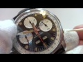 Vintage Wakmann triple calendar panda dial chronograph watch