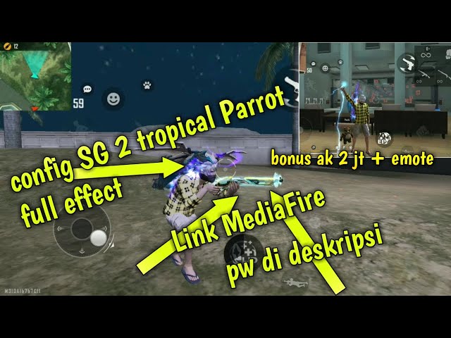 CONFIG VIIP ❗SG 2 tropical Parrot + (emote naga) class=