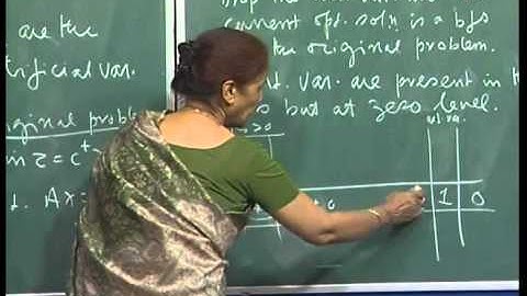 Mod-01 Lec-09 Simplex Tableau & algorithm ,Cycling, Bland