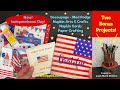 PATRIOTIC DECOUPAGE NAPKINS / ➕BONUS MOD PODGE DIY / FUN &amp; EASY  faux “FIRECRACKERS” ❤️🤍💙