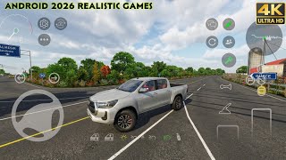 Android Realistic Game 2026 Like GTA6||Toyota Hilux || Custom Car Drive Online New Update & New Cars screenshot 1
