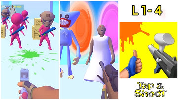 Paintball Shoot 3D Levels 1-4 Gameplay Walkthrough Android Games, ios All Levels Unlock Simulator