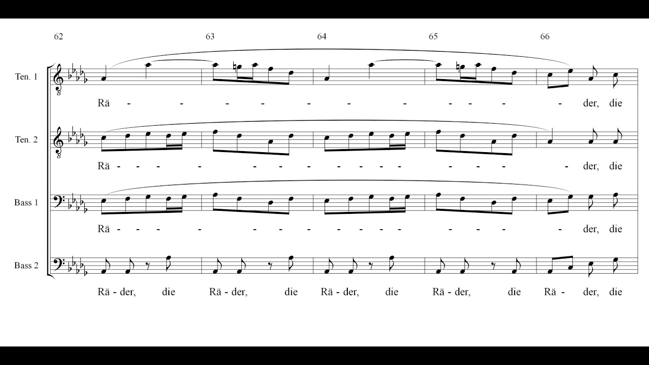 Das Wandern ist des Müllers Lust TTBB Zöllner Einstudierung Bass 1 YouTube Das Wandern ist des Müllers Lust TTBB Zöllner Einstudierung Bass 1 YouTube