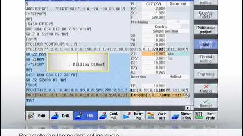 SINUMERIK Tutorial - milling programming with programGUIDE