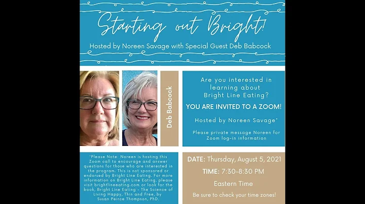 Starting Out Bright - hosted by Noreen Savage with...