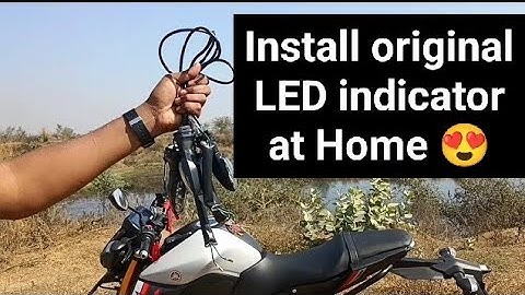 Yamaha #MT 15 V2 Me Original #LED #Indicator Kaise Lagaye!?How To #Install LED Indicator In MT15 V2
