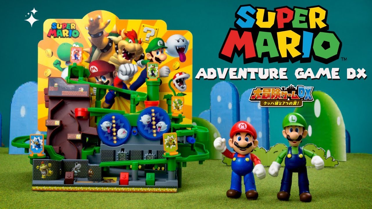 EPOCH Super Mario Adventure Game DX - Tabletop Skill and Action Game with  Collectible Action Figures