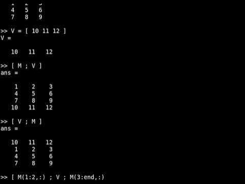 How to append a row to the matrix in Matlab - YouTube