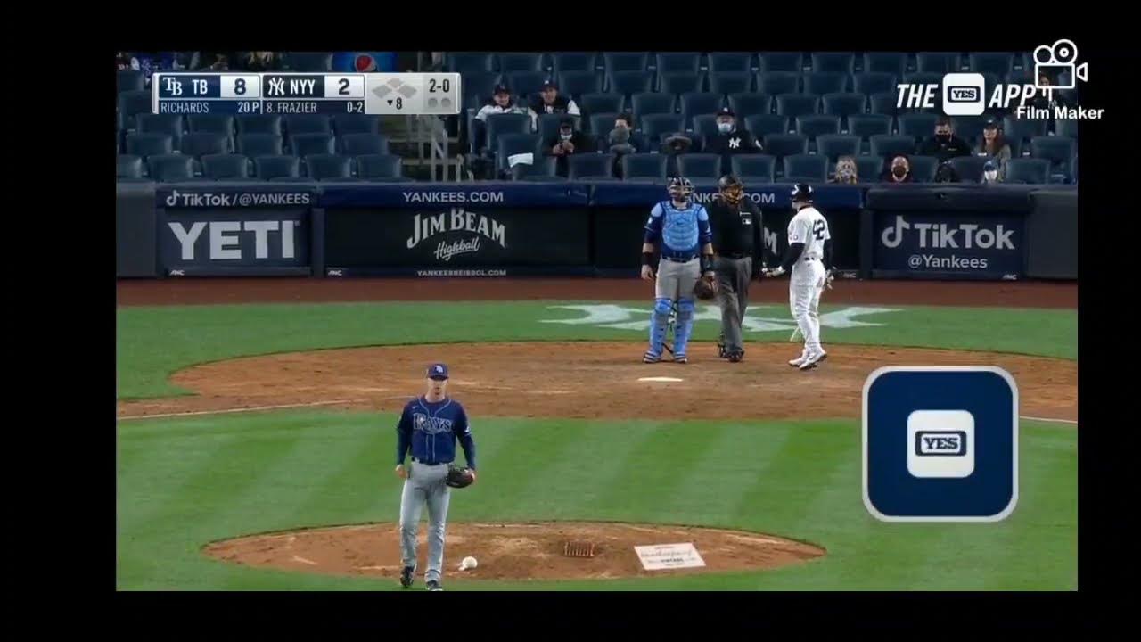 Yankees Fans Throw Baseballs At Rays Players YouTube