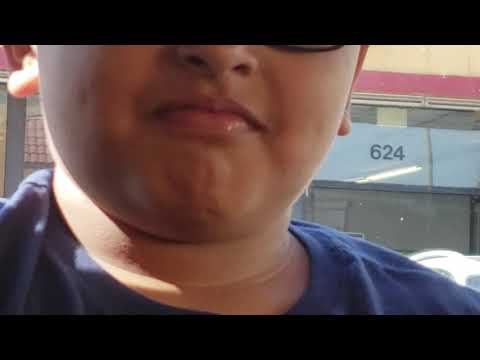 Kid rages at