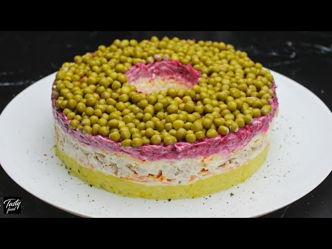 Слоеный Праздничный Салат 'Красный Барон'!