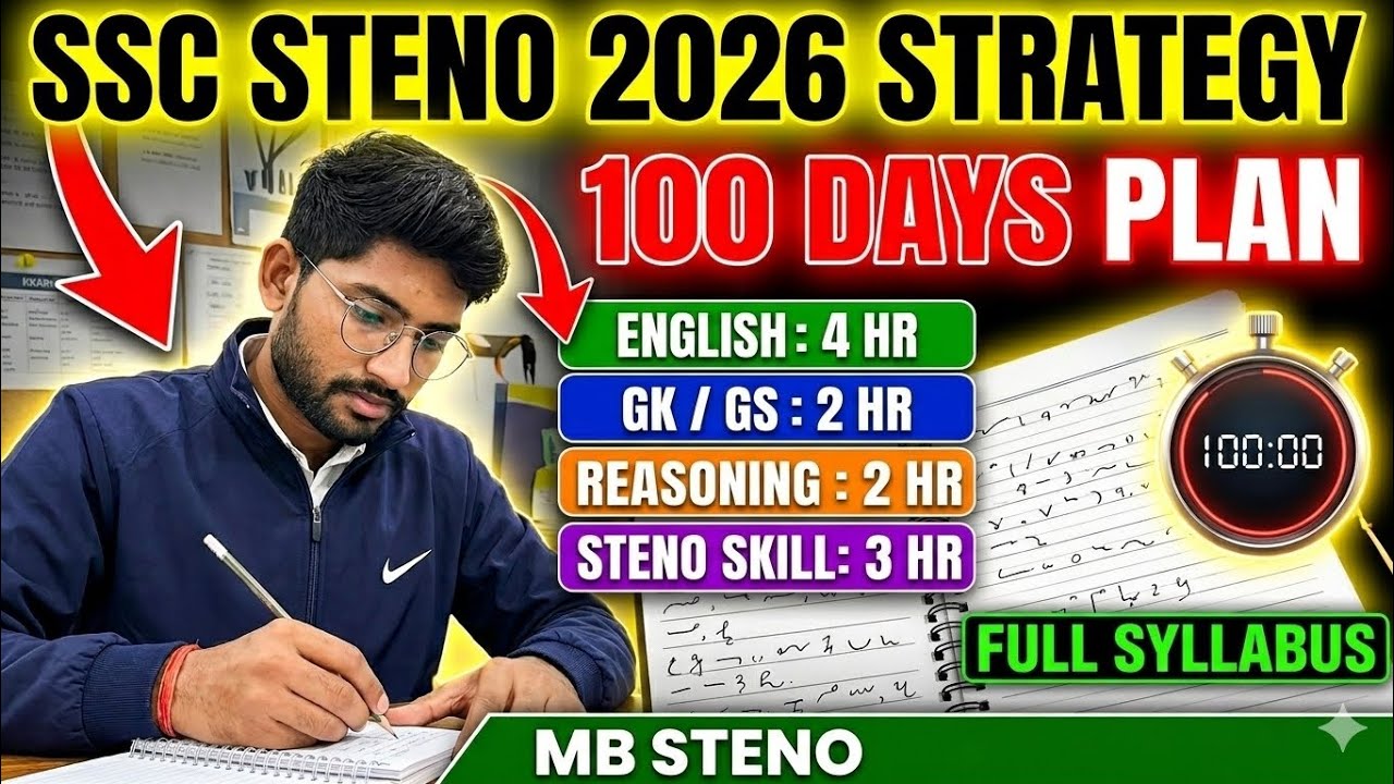 SSC STENOGRAPHER 2026 FULL SYLLABUS AND STRATEGY #ssc steno - YouTube