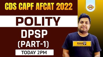CDS/CAPF Indian Polity | AFCAT Polity | DPSP of Indian Constitution | Indian Polity by Gyan Sir