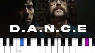 Justice - D.A.N.C.E (piano tutorial)