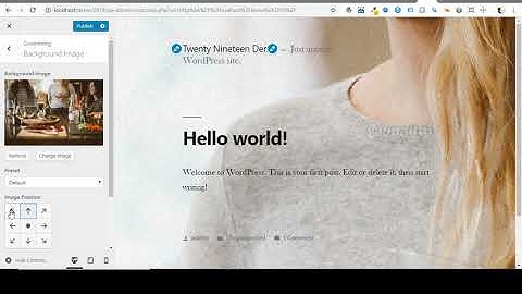 WordPress TwentyNineteen First Look Part 1