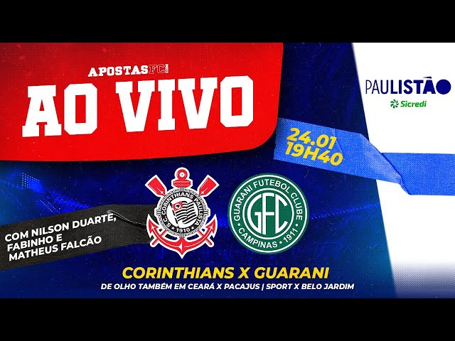 exibe ao vivo jogo entre Corinthians e Guarani pelas quartas - Hora  Campinas