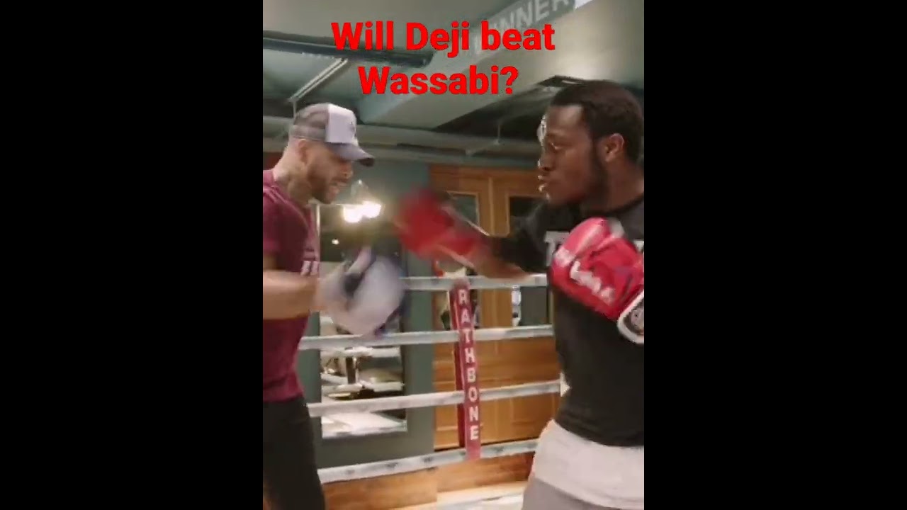 Deji back Training for Alex Wassabi | Destroys The Mitts 
